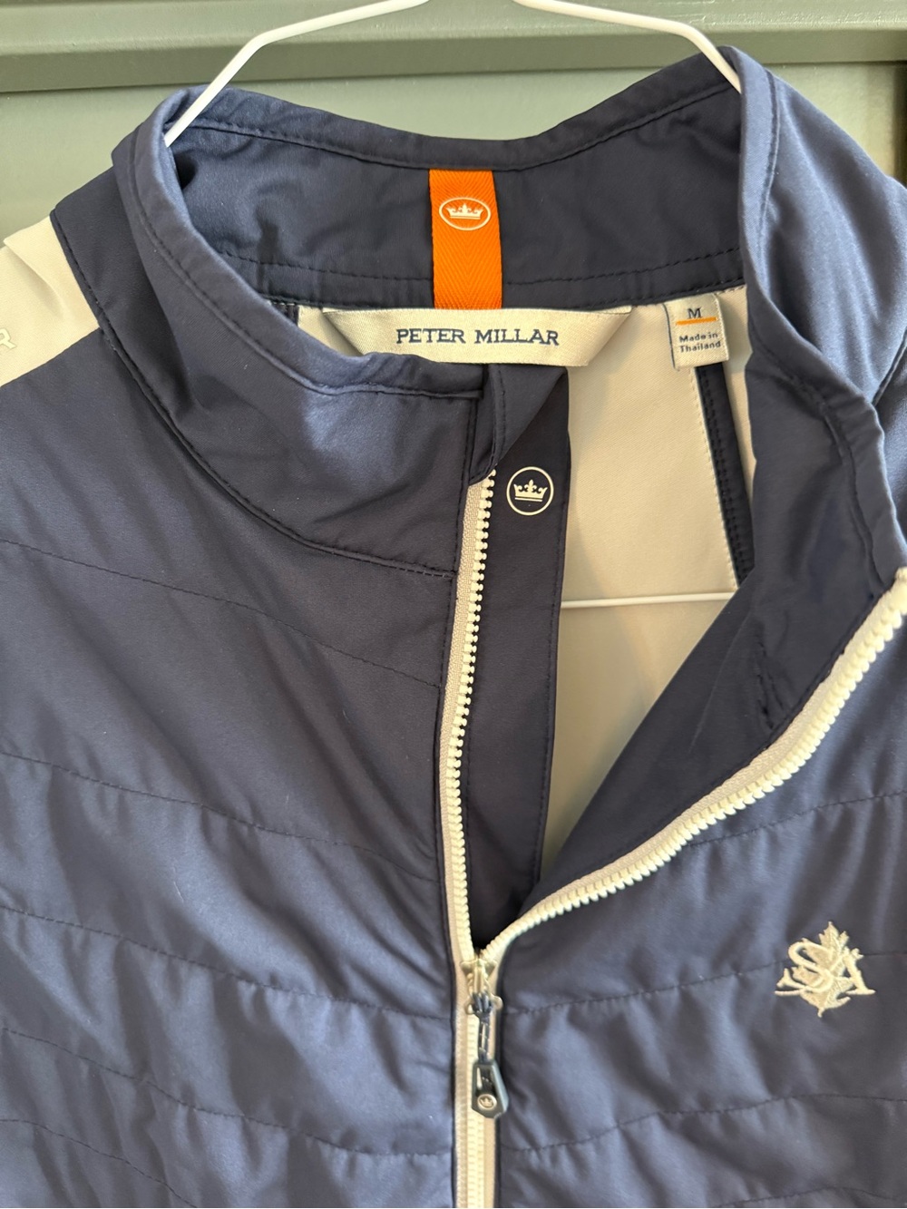 Peter Millar Navy and White Golf Vest - Picture 2 of 3